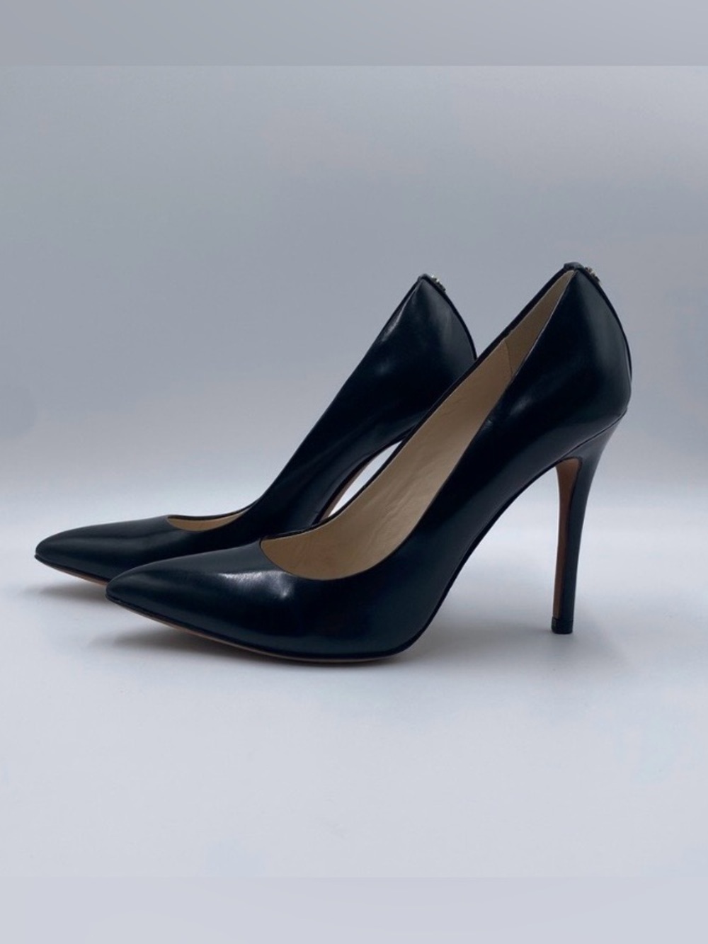 Coach Black Pointed-Toe Leather Stiletto Pumps - Picture 4 of 5